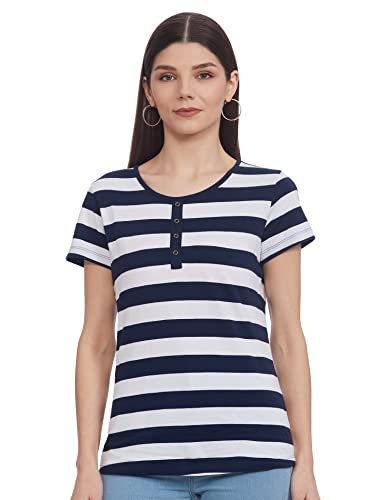 Image of Max Women Striped Round Neck T-Shirt