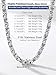 PROSTEEL 8mm Byzantine Chain Necklace For Men 24 Inch Stainless Steel Cool Chains