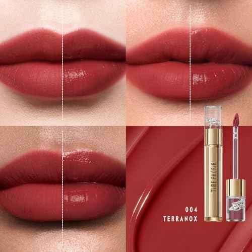 Image of Elixir Velvet-Shine Switching Lip Tint, 2-in-1 Velvet & Shine Deep Earthy Rose Lip Cream, Hydrating Long Lasting Liquid Lipstick, Blurs Lip Lines, Lightweight with Vitamin E 004 Terranox