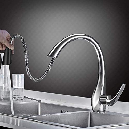 Image of ALTON TSL18035, Single Lever Kitchen Sink Mixer, Silver