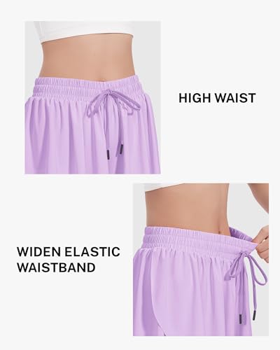 Image of HASMES Girls Butterfly Shorts Teen Flowy Athletic Shorts for Running Dance Cheer 5-14Y