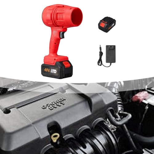 Violent Turbofan, 1050 W Violento Turbofan Secador de Coche Soplador de Aire, Ventilador Violento para Lavado de Autos, Polvo y Eliminación de Nieve (Rojo)