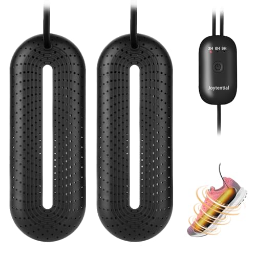 Joytential Secador de Zapatos Eléctrico, Calentadores de Zapatos y Botas, Deshumidificar Zapatos & Eliminar Olores, Apagado Automático Temporizado, Negro (UE Enchufe) Joytential Secador de Zapatos Eléctrico, Calentadores de Zapatos y Botas, Deshumidificar Zapatos & Eliminar Olores, Apagado Automático Temporizado, Negro (UE Enchufe)