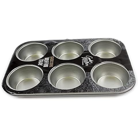 Non-Stick 6 Cupcake Baking Tray Muffin Yorkshire Pudding Baking Tray Cover