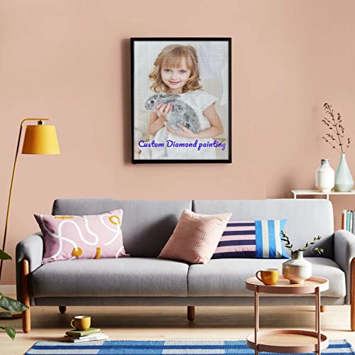 Custom 5D Diy Diamond Painting Kits For Adults, Personalized Diamond Dotz Kits, Customized Diamond Art-Square Drill 12X16In #TOP2