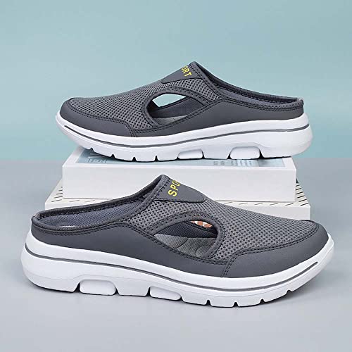 Meaboots Sports Orthopedic Sandals, Meaboots Men's Comfort Breathable Support Sports Sandals, Meaboots Men's Comfortable Orthopedic Slip-On Sneakers (Grey,8) #TOP6