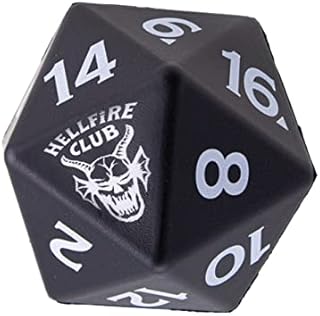 Paladone Stranger Things Hellfire Club Dungeons and Dragons Dice Stress Ball,Black