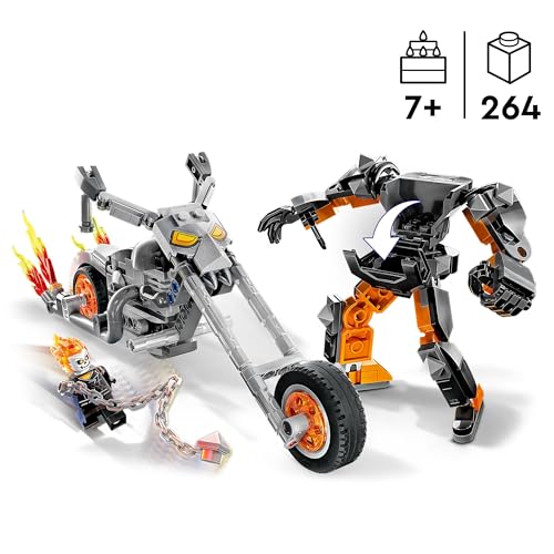LEGO Marvel Le Robot et la Moto de Ghost Rider 76245 - vue 6