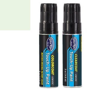 ColorRite Half-Ounce Jar for Volvo 850 Automotive Touch-up Paint - White 189 - Color+Clearcoat Package