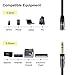 J&D 1/4 inch to 3.5mm Headphone Adapter, Heavy Duty Copper Shell Connecter Joint 3.5mm 1/8 inch Female TRS to 6.35mm Male TRS Stereo Audio Extension Cable, 6 Feet