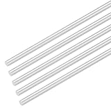 M METERXITY 5-Pack Round Aluminum Rod, 6mm (1/4