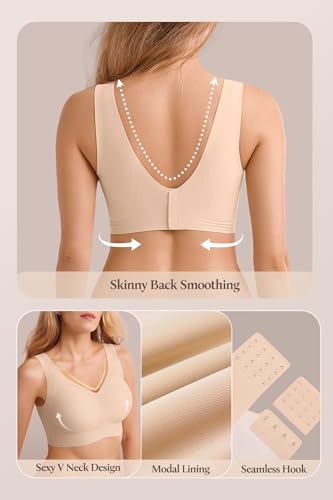 Push Up Bra for Women Wireless Bralettes No Underwire Seamless Tshirt Bras4