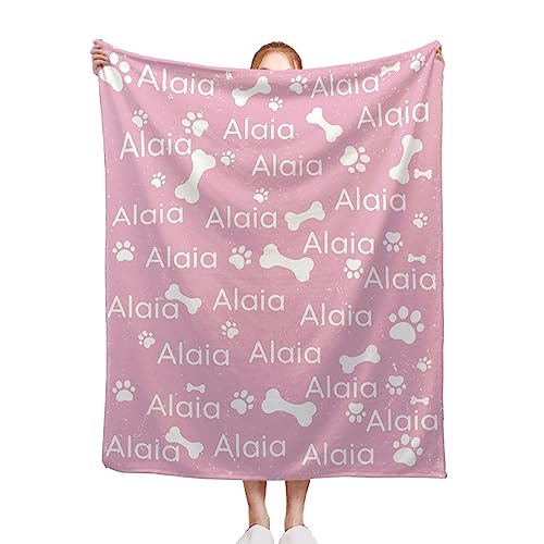 Astede Custom Dog Blanket with Name Personalized Blankets for Dog, Gift for Dogs, Pets, Kids, Family, Friends 40 x 30 Inch for Small Pet/Stroller