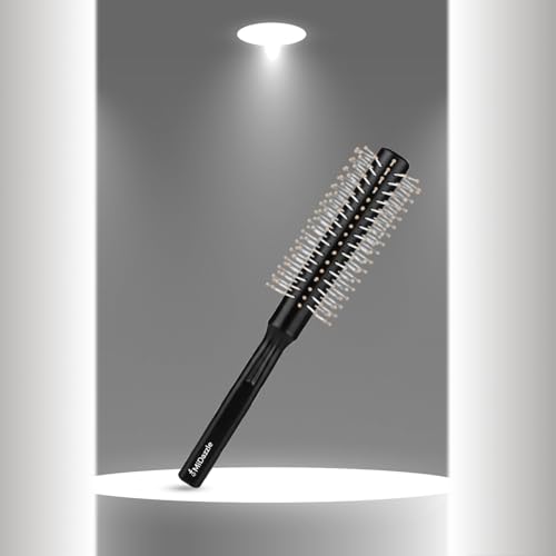 Image of Midazzle Round Hair Brush | Men and Women | For Adding Curls, Volume, Waves, Quick Blowout, Straightening, Curling, Drying, Volumizing Hairs & Scalp Massage | Hair Roller Brush for Hair Styling (MIHB0041)