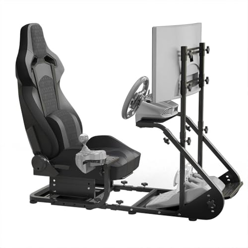 Heavy-Duty Racing Simulator Cockpit with Seat
