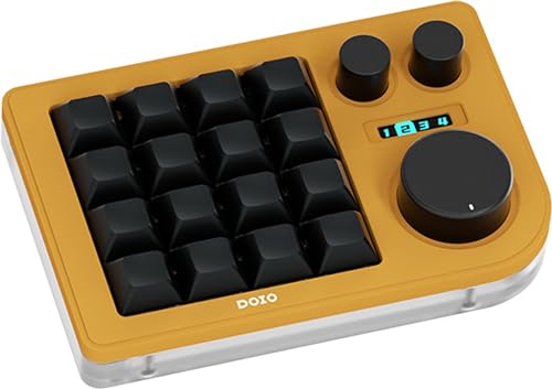 KB16 マクロメカニカルキーボードアルミニウム製/片手キーボード/RGB VIA...