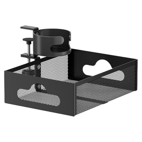 Organizador de escritorio, cajones de almacenamiento con abrazadera giratoria, soporte de mesa multifuncional, estación compacta que ahorra espacio, organización de escritorio de fácil acceso