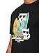 Karl Lagerfeld Paris Men's Short Sleeve Crewneck Karl Surfboard Graphic Design T-Shirt, Black