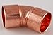 Produktbild 10x Kupferfitting Bogen 22 mm 45 Grad 5041 i/i Lötfitting copper fitting CU