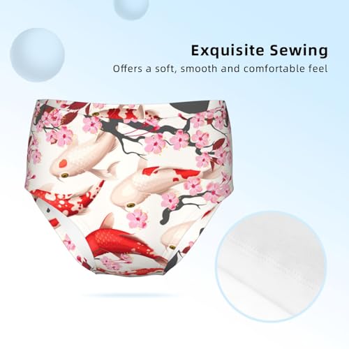 Fish Print Girls' Underwear Soft Cotton Little Girls Panties Comfort Briefs3