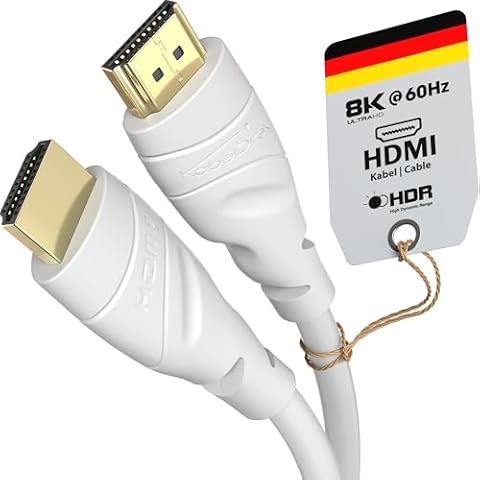 KabelDirekt 8K & 4K HDMI Cable, 3m Cover