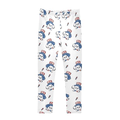 Dog USA Head Girls Leggings Athletic Pants Tights Stretch Bottom