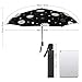 LGHKLVXPZE Travel Umbrella, Women Men Daisy Flower Sun Moon Durable Auto Open Close Umbrella, Fashion Waterproof Quick-Dry Umbrellas for Rain and Sun Protective