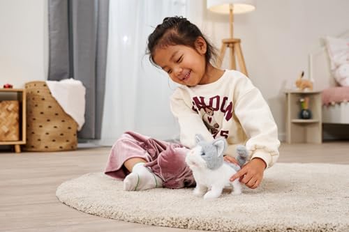 Simba PetZoo Kitty, Spielzeug Haustier, mit Sound, läuft und wackelt mit dem Schwanz, Try me, 19cm, ab 3 Jahre