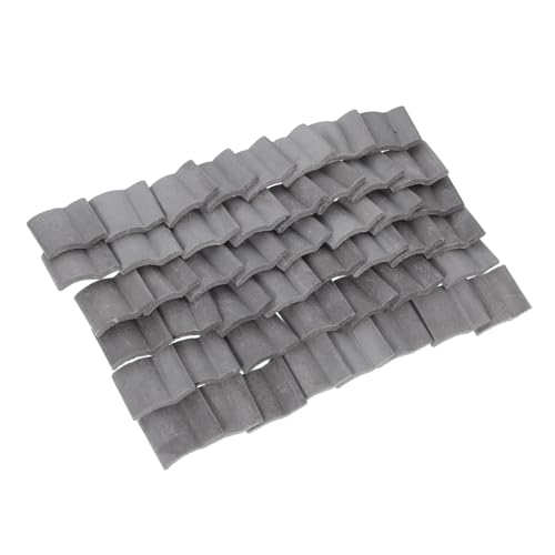 TOYANDONA de Tejas Miniatura de Cemento Ideales para Paisajes de Mesa de Arena y Escenas DIY a Escala 1:16 50 Piezas para Decoración Detallada de Casas de Muñecas