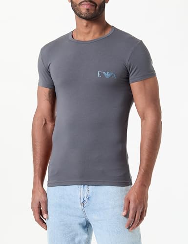 Emporio Armani T-Shirt für Herren, Schwarz/Magnet, Small – Ansicht 2