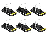 AKCHY Best Mouse Trap, Mouse Traps Quick Kill That Work, Best For Small Mice Mouse, Reuseable, Quick Response, Abs and Steel Material, Pack of 6