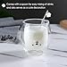 Binoster Taza linda Taza de café Taza de té Vasos Vasos con aislamiento de doble pared Taza de café Taza de leche Imagen de Binoster Taza linda Taza de café Taza de té Vasos Vasos con aislamiento de doble pared Taza de café Taza de leche