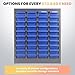 Tabletop Mount Alloy Steel Parts Storage Cabinet, Bolt Nut Screw Nail Tool Storage Cabinet Drawers with 200 Dividers, 40 Compartment Organizer Stackable Shelf for Garage, Classroom Utility Room