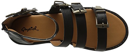 Qupid Women's Array-01, Black, 6 M Us #TOP4