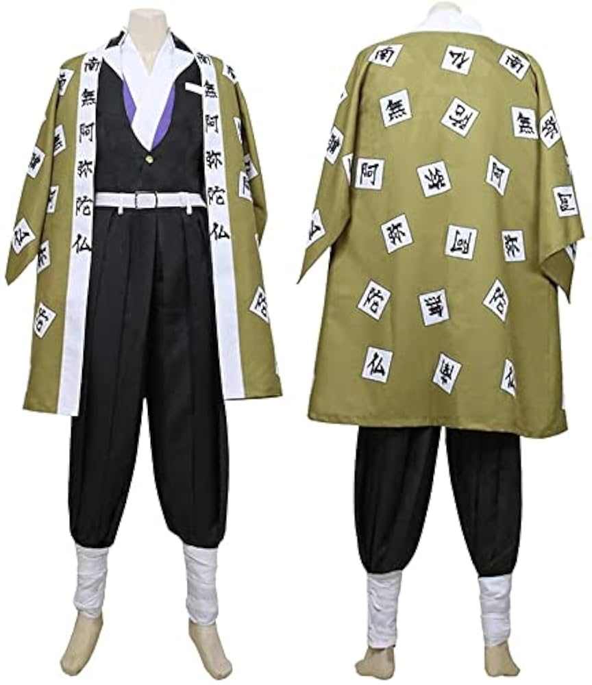 Amazon.co.jp: cos2020 岩柱 悲鳴嶼 行冥 風 コスプレ衣装 (男性