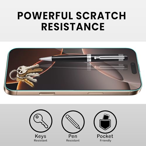 Image of ArmourPro Military-Grade Gorilla Borderless Tempered Glass for iPhone 16 Pro Max (6.9 Inches) with Installation Kit | Anti Dust Mesh Filter, Shatterproof, Full Screen Coverage