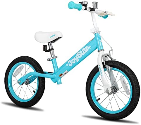 JOYSTAR 16 Inch Balance Bike for Big Kids 4 5 6 7 8 Years Old Boys Girls 16 in Large Balance Bikes with Front Handbrake No Pedal Training Bicycle Blue