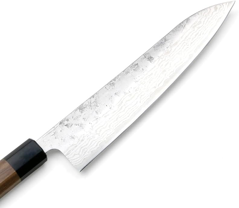 関の刃物 三徳包丁180mm 濃州正宗作 ダマスカス 69層 黒木 両刃万能包丁 包丁 三徳包丁 18cm (180mm) 関の刃物 濃州正宗作 ダマスカス69層鋼