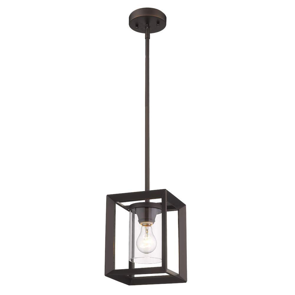 Lustre industriel rétro en verre pour illuminer une chambre sombre
