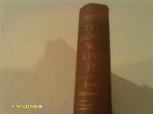 The World We Live In: Stories B0007FOUEA Book Cover