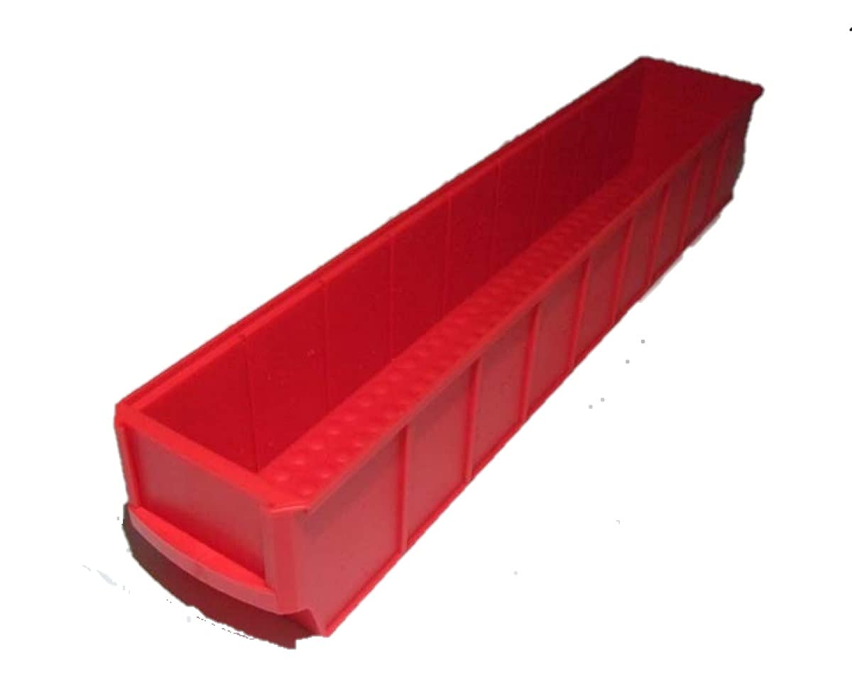 Industrieboxen 500x91x81mm rot Stapelboxen Lagerbehälter Schütte Regalkästen Lagerbox stapelbar Made in Germany