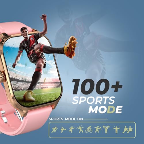 PunnkFunnk H9 Smart Watch 2.01" TFT Display Pink - Image 6