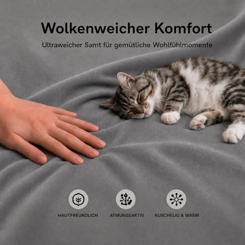 Loiion Anti Griffe Chat Canapé Impermeable Antidérapante Gris 340x180cm - 10