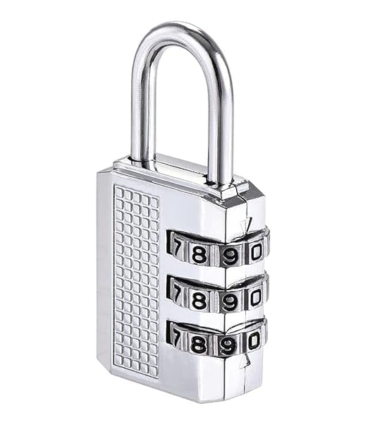 Number Lock Small Bag Travel Luggage Resettable Password Combination Lock Pack of 1-image-46