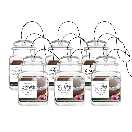 Image of Yankee Candle Car Jar, Coconut Beach (Pack of 6)
