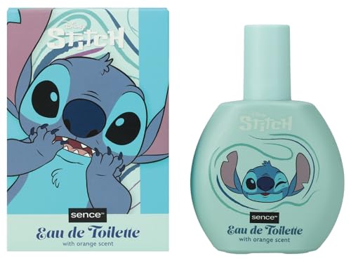 Disney Stitch & Angel Orange EDT, parfum pour femmes, enfants, adolescents et filles, Sence Vegan Beauty Eau de toilette, parfum pour enfants (1 x 100 ml)