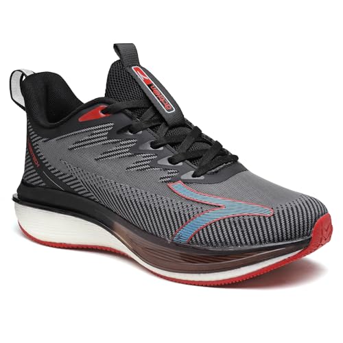 Image of Action | Athleo | TURBO-302 | Men's | Lace-Up | Running | Shoes | Trendy | Lightweight | Comfortable | Durable | Sports | Shoes