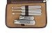No.2 Warehouse 9in1 New Men Manicure Grooming Set Kit Nail Clipper Leather Case Groom&travelling Kit+ a Piece of Clean Cloth
