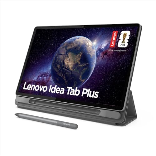 Tablet Lenovo Idea Tab Plus Octa-Core, 8GB, 128GB, Wi-Fi® 5, Android™ 15, 12.1' 2.5K 90Hz, Acompanha Caneta e Case