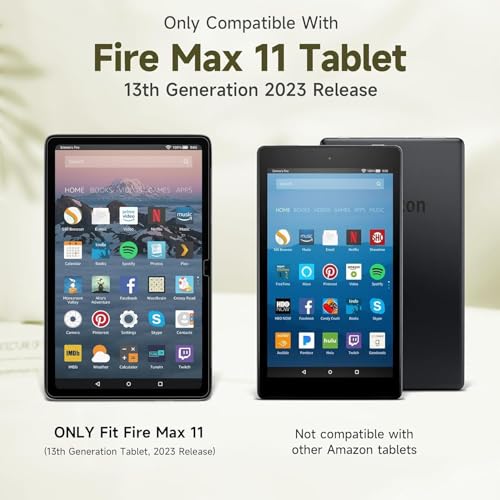 Image of Screen Guard Compatible With Amazon Fire Max 11 Tab (13th Gen Generation 2023 11 Inch Tablet) Flexible Fiber Screenguard Not a Tempered Glass Screen Protector